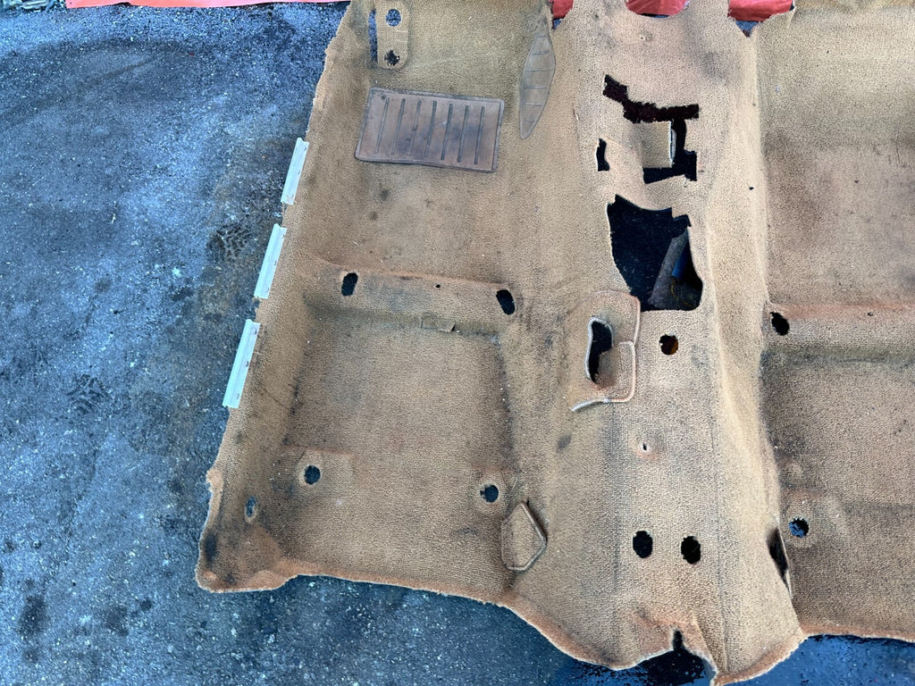 90 93 MAZDA MX 5 MIATA   INTERIOR FLOOR CARPET RUG MAT   BROWN TAN   OEM #2679
