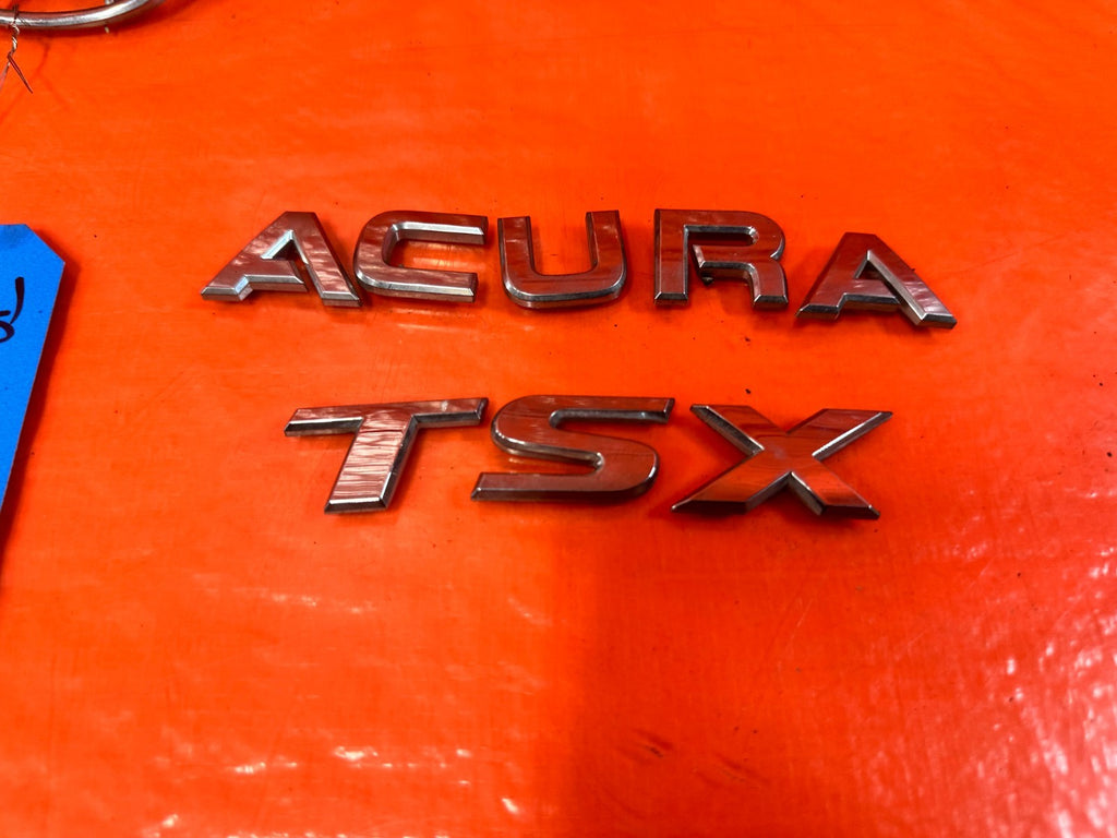 09 14 ACURA TSX   TRUNK MOUNTED BADGE EMBLEM SET   A   ACURA   TSX   OEM #3211