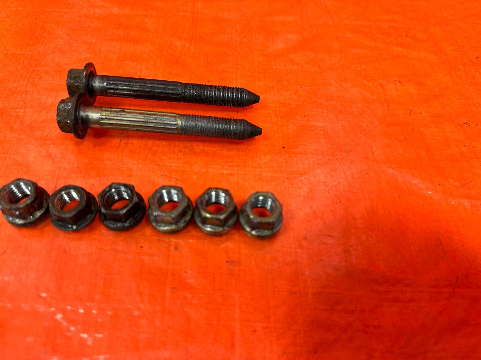 94 01 ACURA INTEGRA REAR SHOCK ABSORBER AND TOP HAT BOLTS NUTS HARDWARE OEM 2474