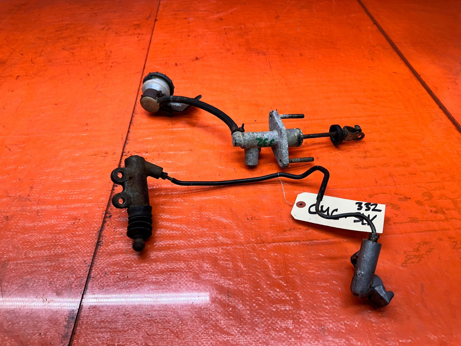 92 96 HONDA PRELUDE MT CLUTCH MASTER SLAVE CYLINDER OEM #3329