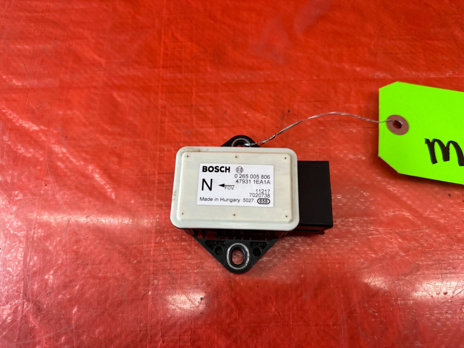 2012 12 INFINITI G37 SEDAN   YAW RATE SENSOR / YAW SENSOR   OEM FACTORY #2381