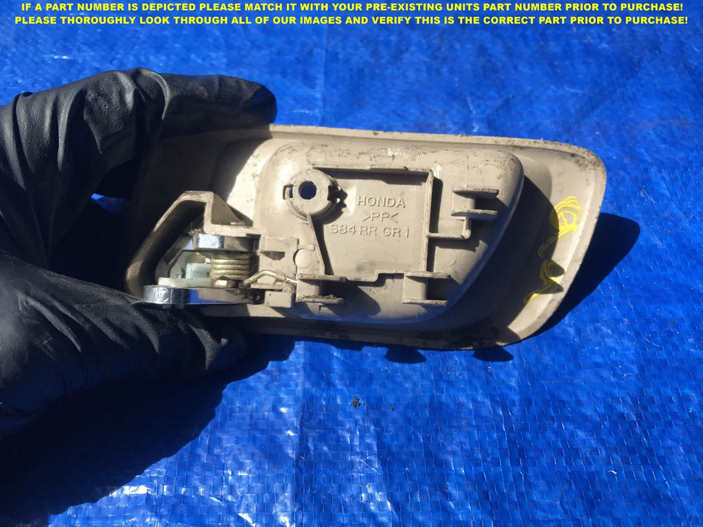 OEM 1998 1999 2000 HONDA ACCORD SEDAN PASSENGER REAR RIGHT INTERIOR DOOR HANDLE 1