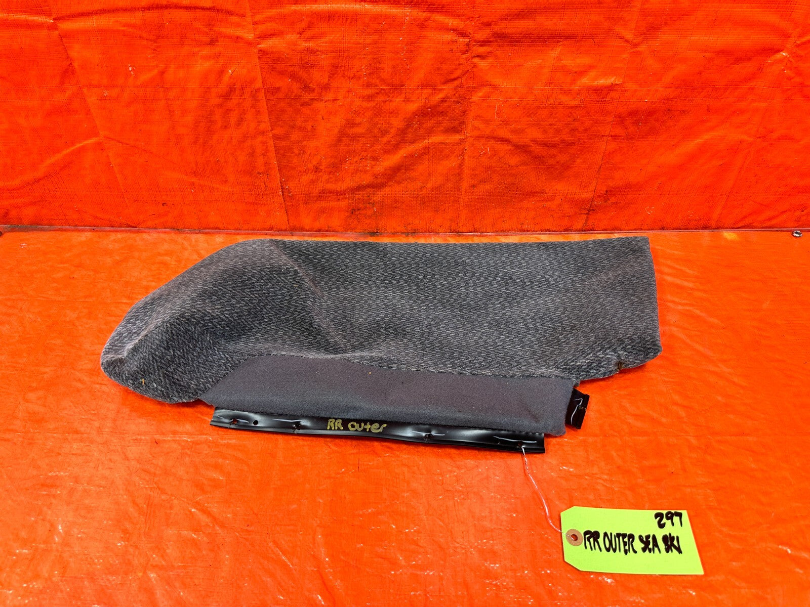 96 00 HONDA CIVIC SEDAN 4D   PASSENGER RIGHT REAR OUTER SEAT SKIN WRAP OEM #2970