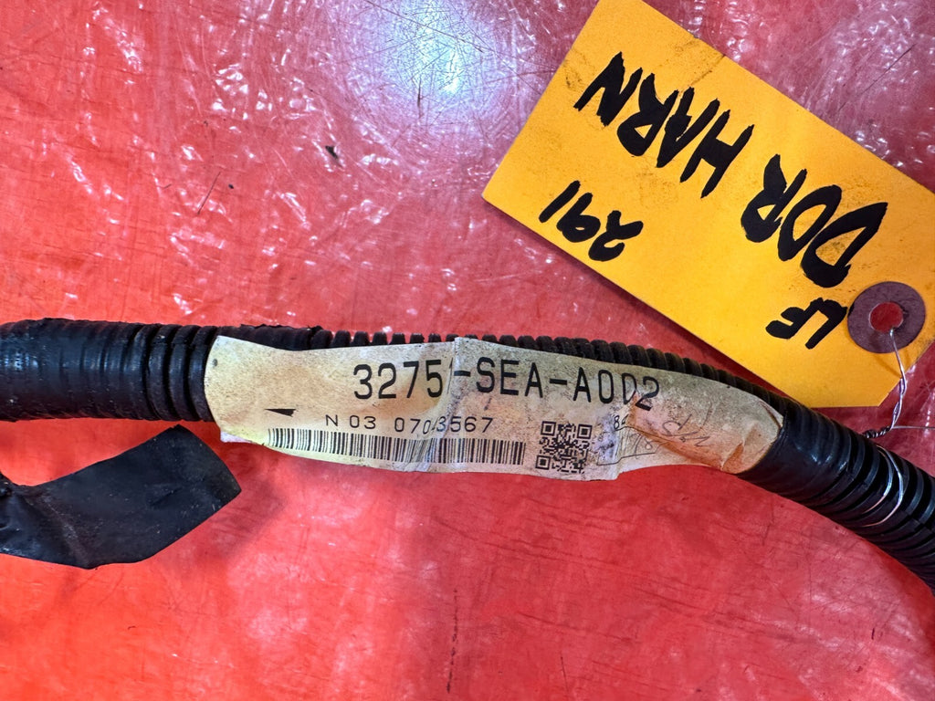 06 08 ACURA TSX   DRIVER LEFT FRONT DOOR WIRING HARNESS WIRE LOOM   OEM #2913