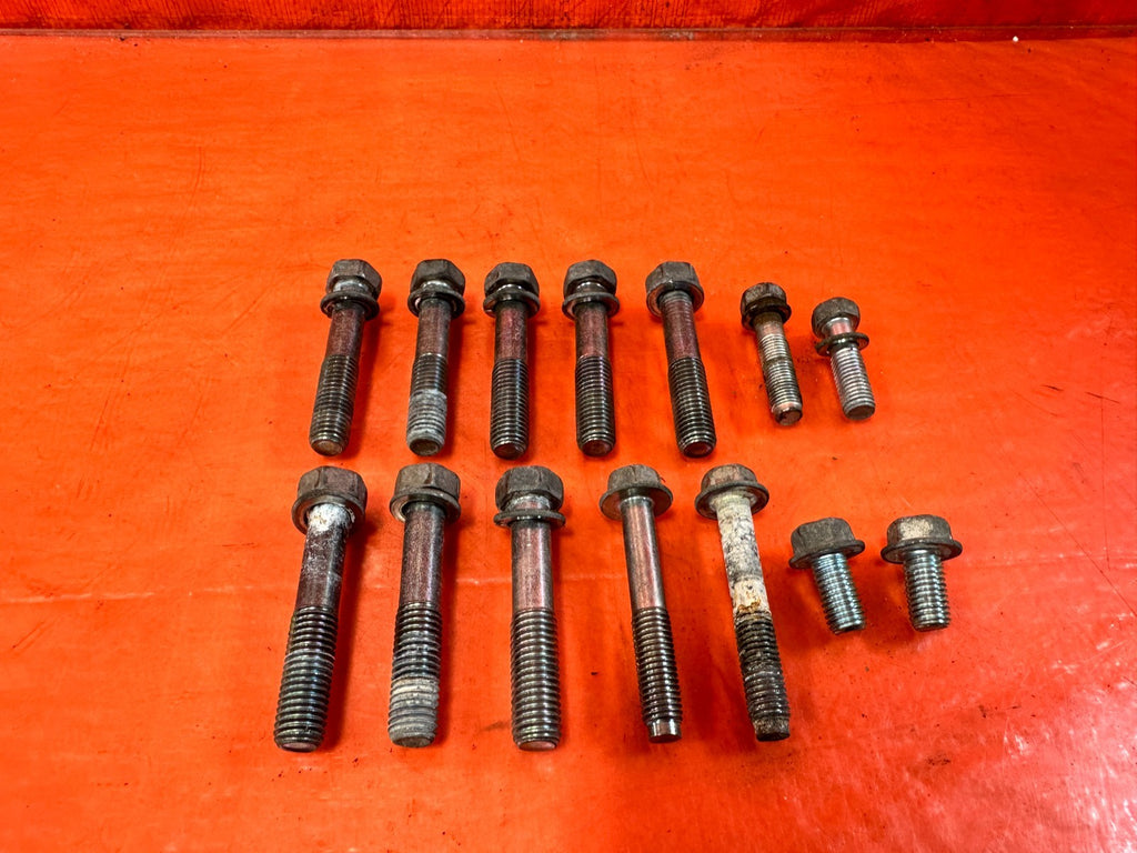 16 24 INFINITI Q50   3.0L   TRANSMISSION BELL HOUSING BOLTS HARDWARE   OEM 3162