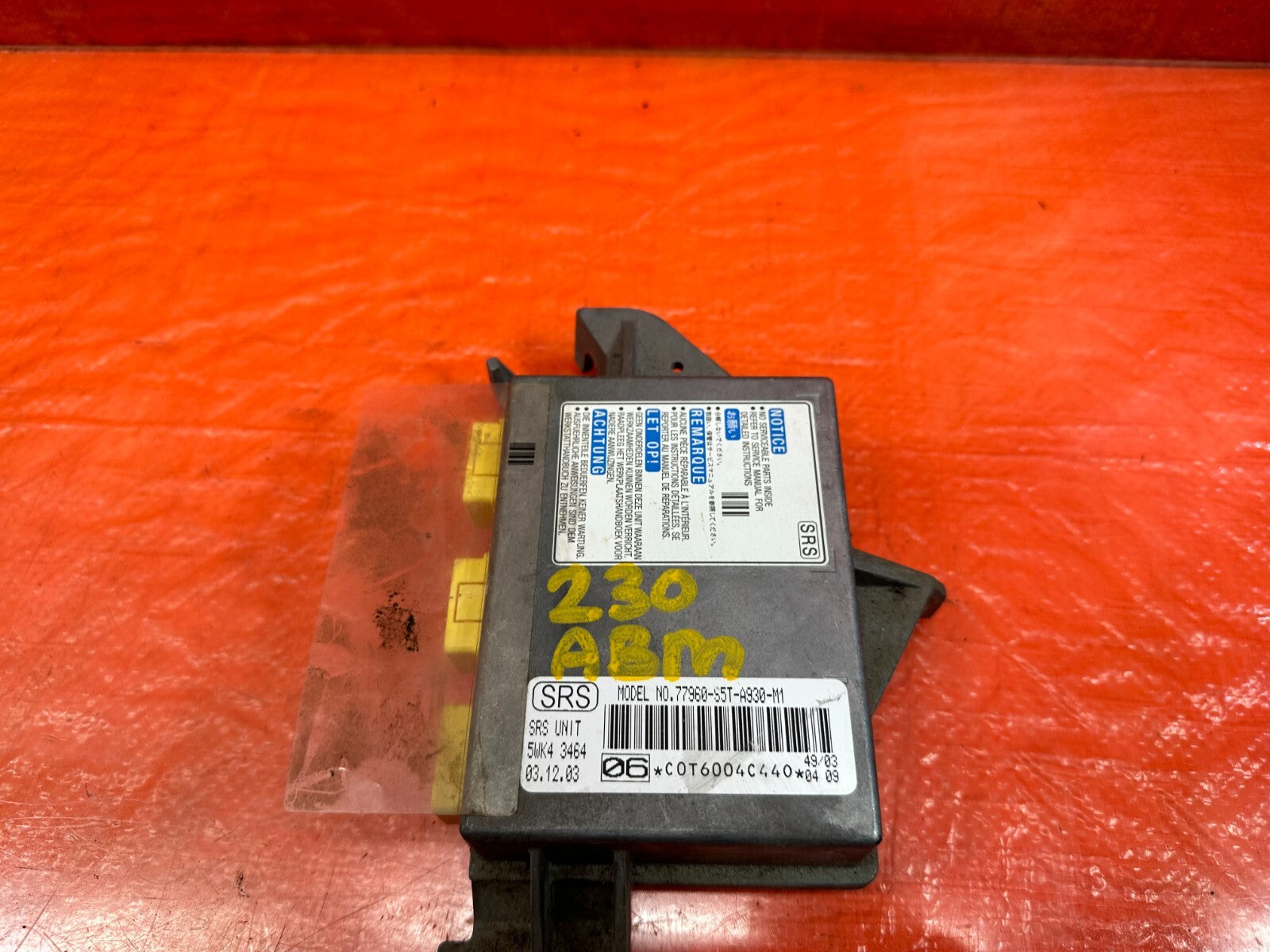 04 05 HONDA CIVIC SI EP3 HATCHBACK   CONTROL MODULE   77970 S5T A92   OEM #2302