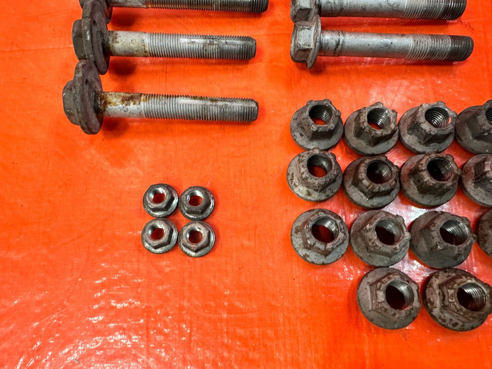 08 15 INFINITI G37 & Q60 COMPLETE REAR CONTROL AR CAMBER CASTER BOLTS OEM 31110