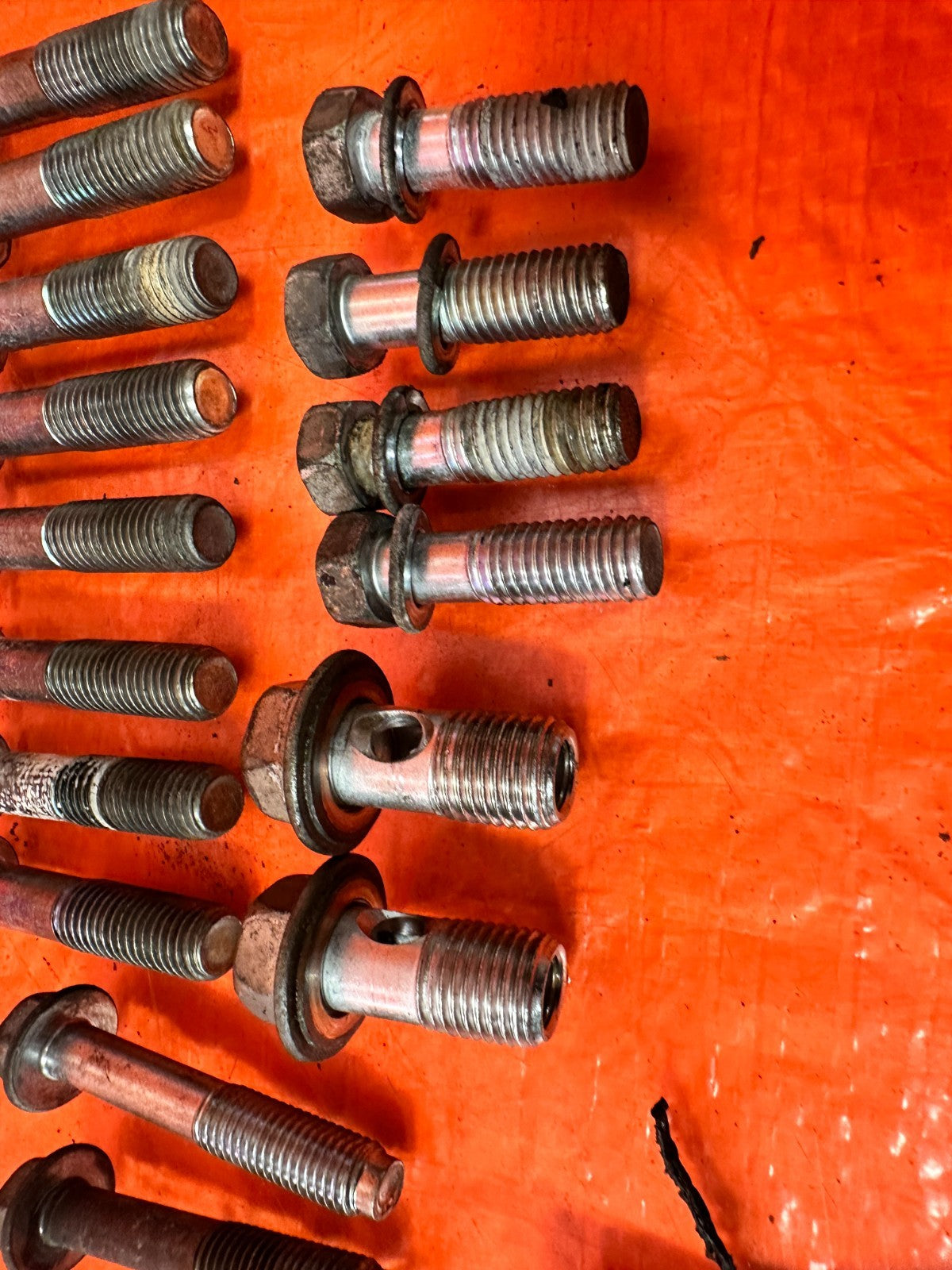08 15 INFINITI G37 Q60 6 SPEED MANUAL TRANSMISSION BELL HOUSING BOLTS OEM #3204