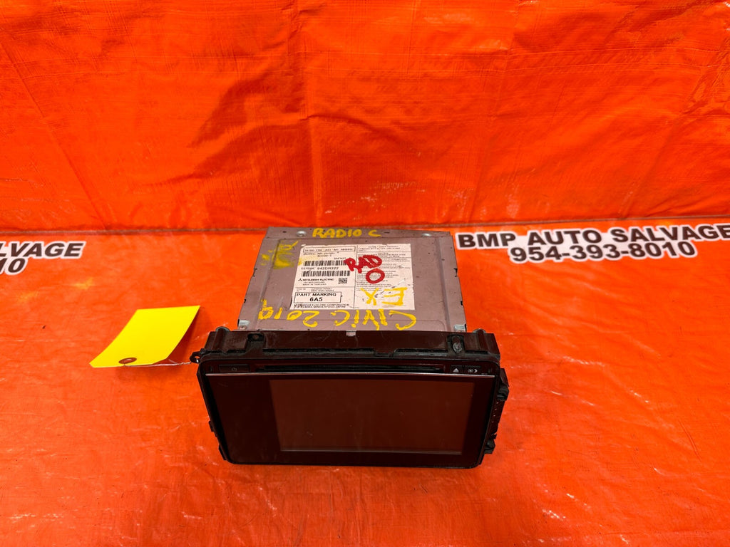 OEM 2014 2015 14 15 HONDA CIVIC AM FM CD DISPLAY TOUCH   39100 TR6 A51 M19