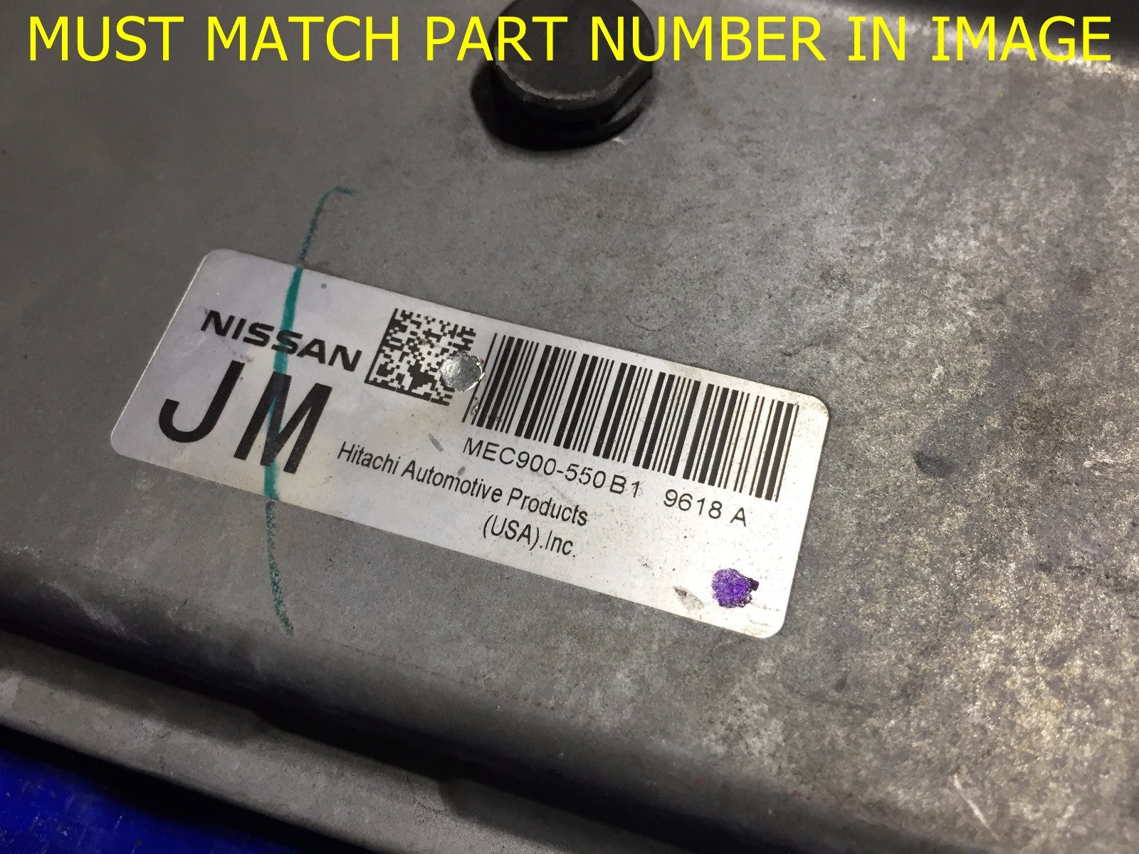 OEM 2009 NISSAN VERSA ENGINE COMPUTER ECU ECM BRAIN MODULE EBX MEC900 550 B11