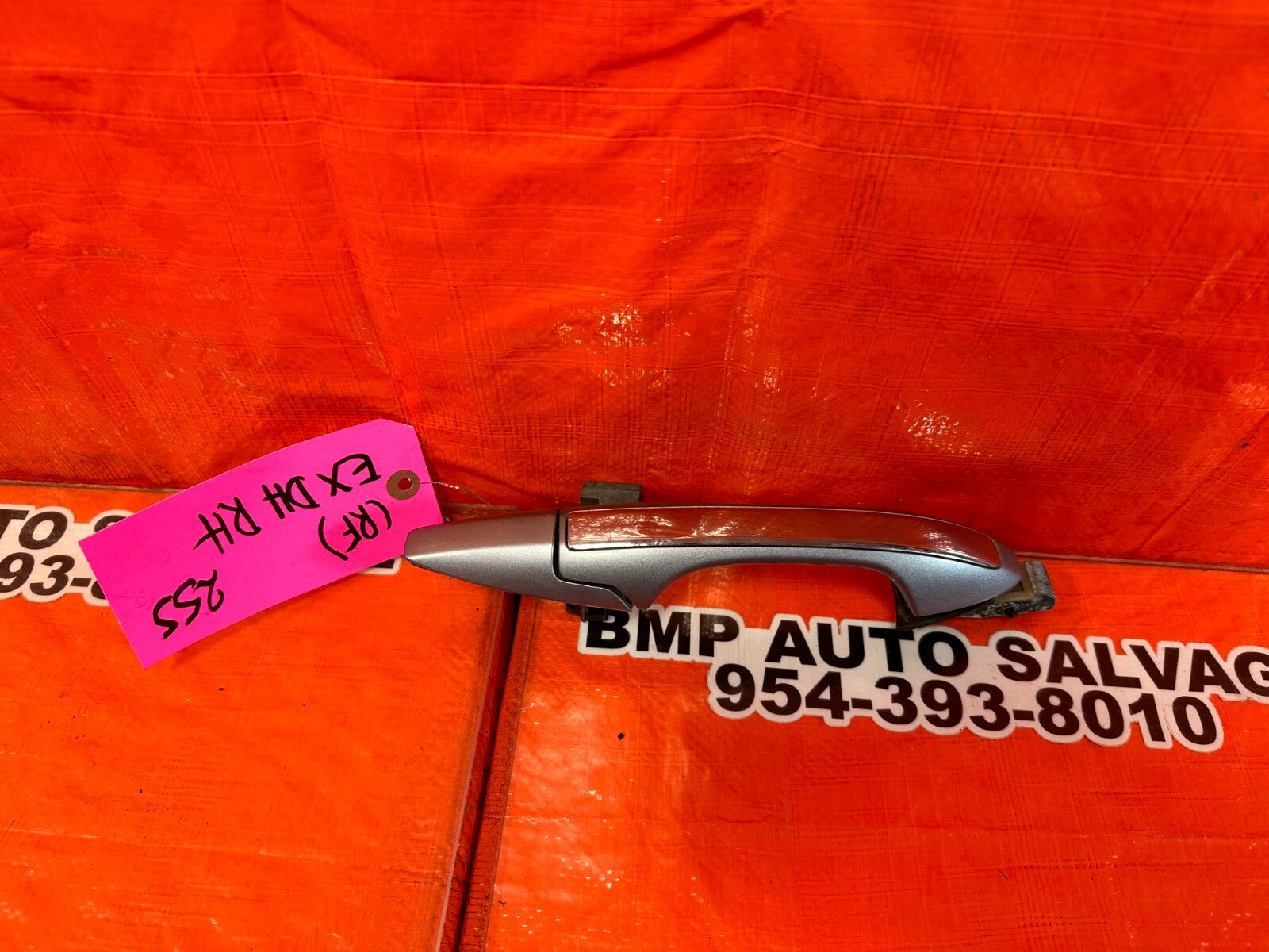 04 08 ACURA TSX   PASSENGER RIGHT FRONT   EXTERIOR DOOR HANDLE SILVER OEM #2550