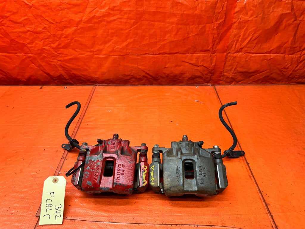 04-08 ACURA TSX 4D 2.4L K24A2 FRONT BRAKE CALIPERS BRACKETS DRIVER PASSENGER #340