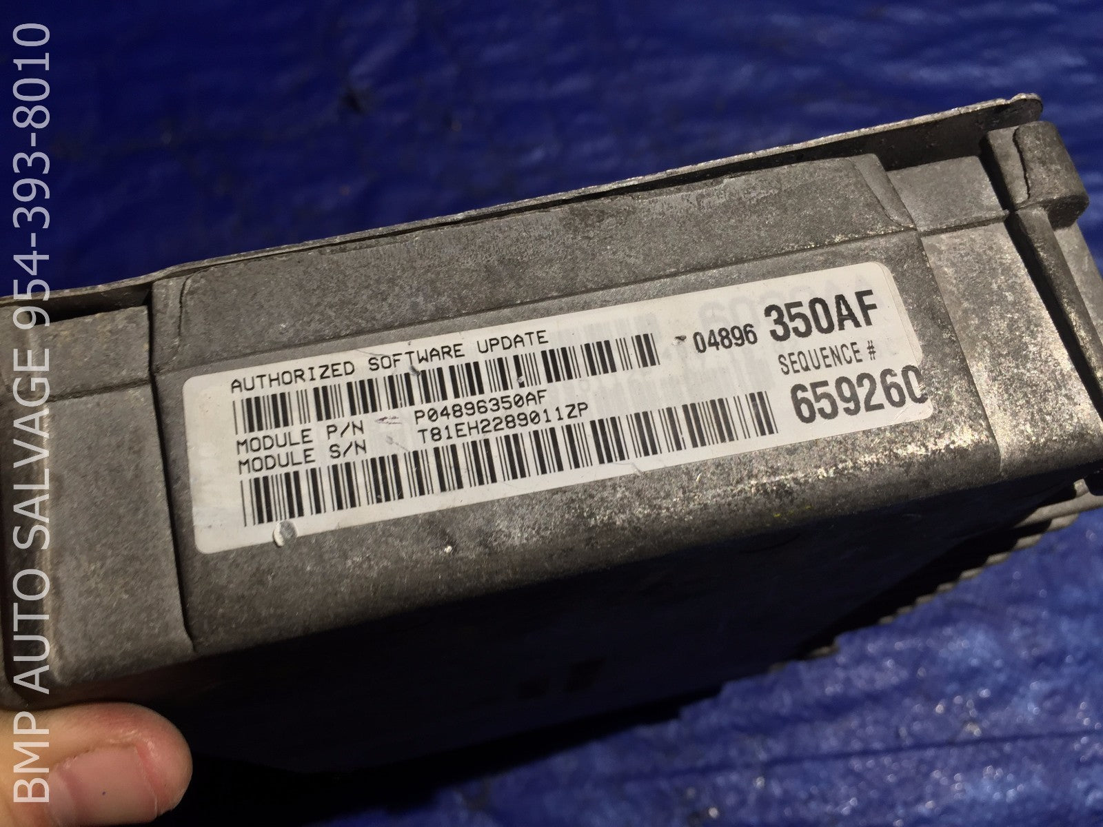 OEM 2000 DODGE INTREPID ECU P04896350AF ENGINE COMPUTER BRAIN ECM #11121