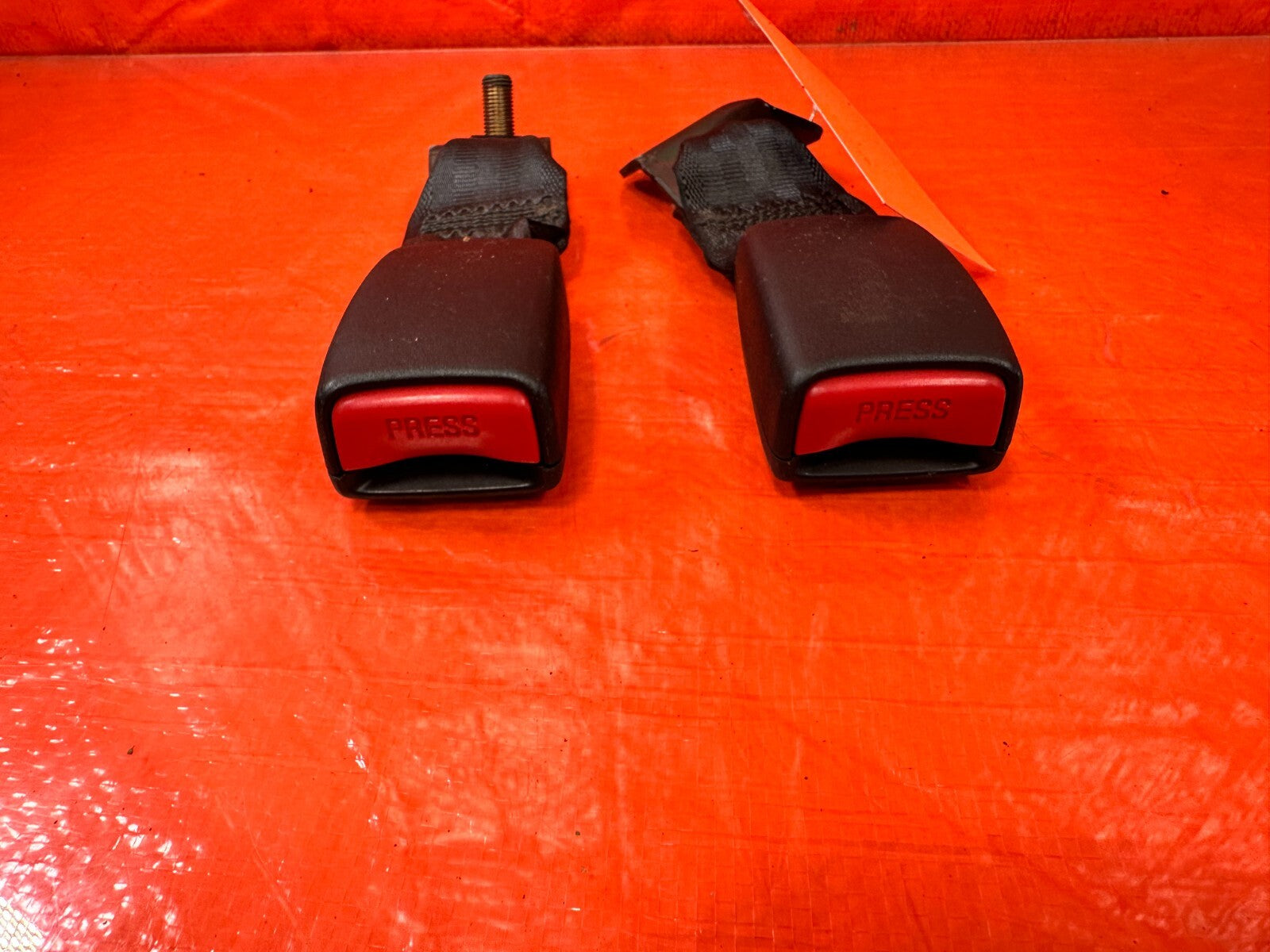 02 06 ACURA RSX TYPE S & BASE   REAR SEAT BELT SET LEFT RIGHT BLACK OEM #2718