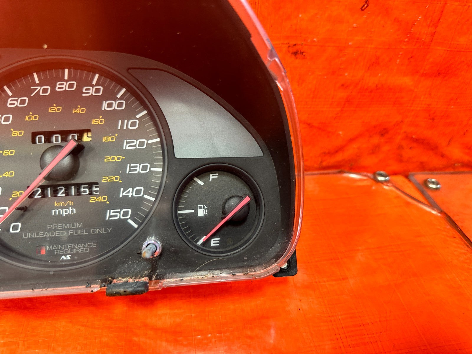 97 01 HONDA PRELUDE   5 SPEED MAUAL STICK SHIFT INSTRUMENT GAUGE CLUSTER OEM 3234