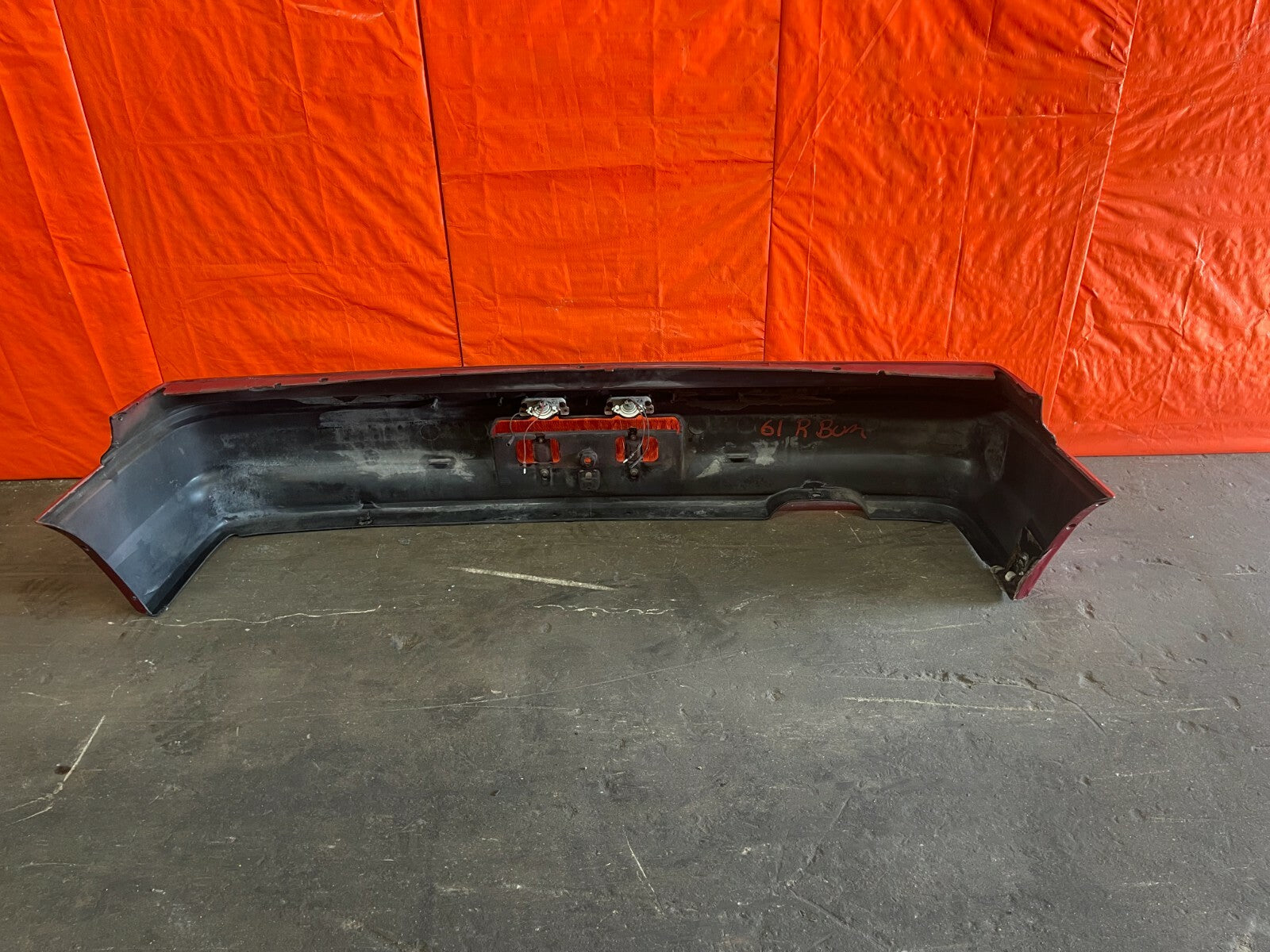 90 91 HONDA CRX   REAR   BUMPER COVER   PAINTED RED   GENUINE FACTORY OEM #6110