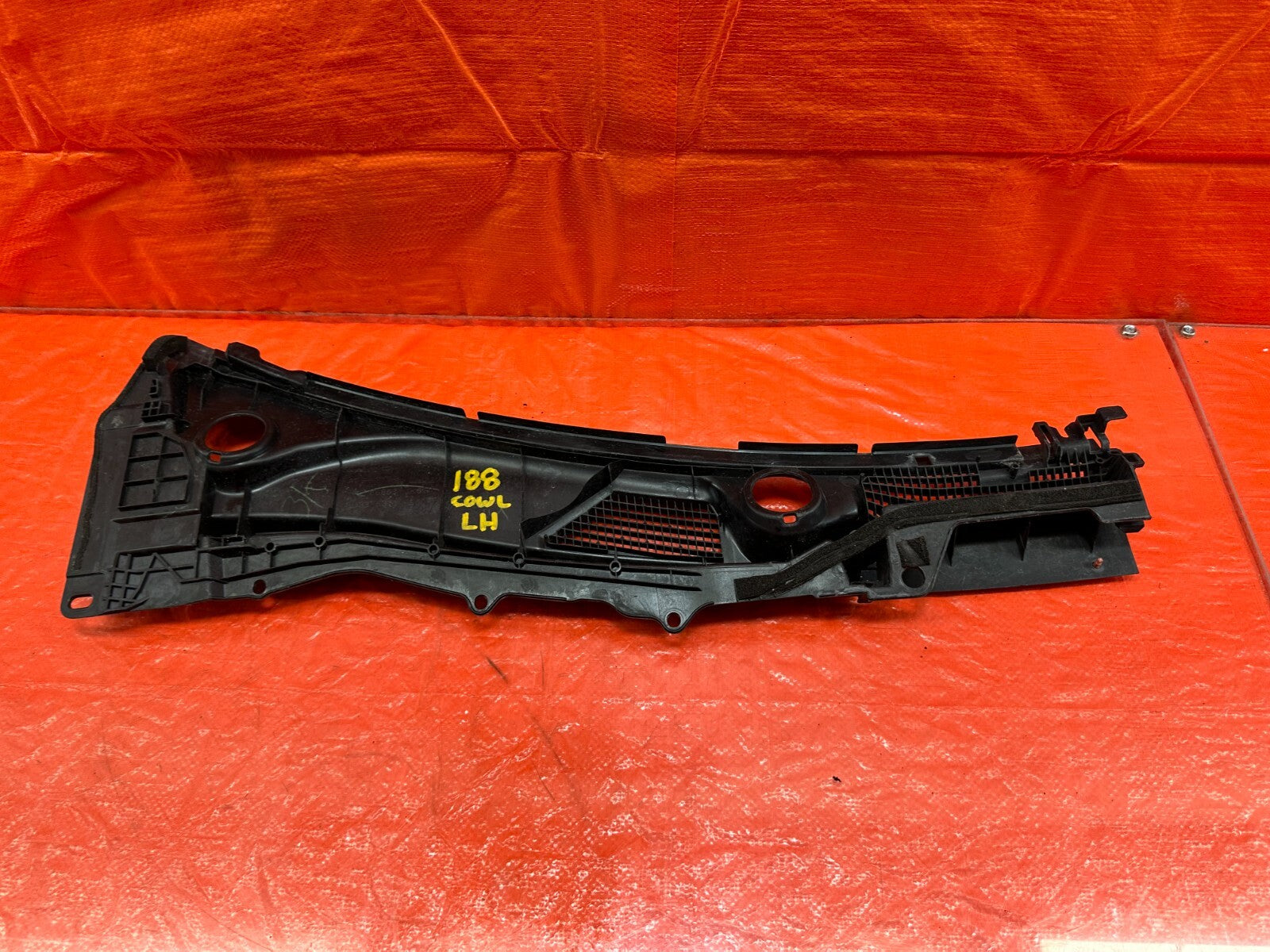 08 15 INFINITI G37 & Q60   2D COUPE   WIPER COWL TRIM   LEFT SIDE   OEM #1888