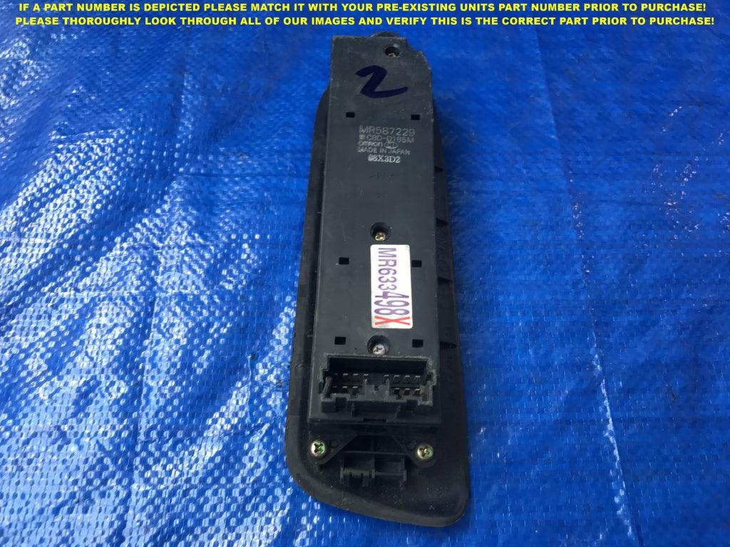 OEM 2003 2004 2005 MITSUBISHI LANCER EVOLUTION DRIVER LEFT MASTER WINDOW SWITCH 2