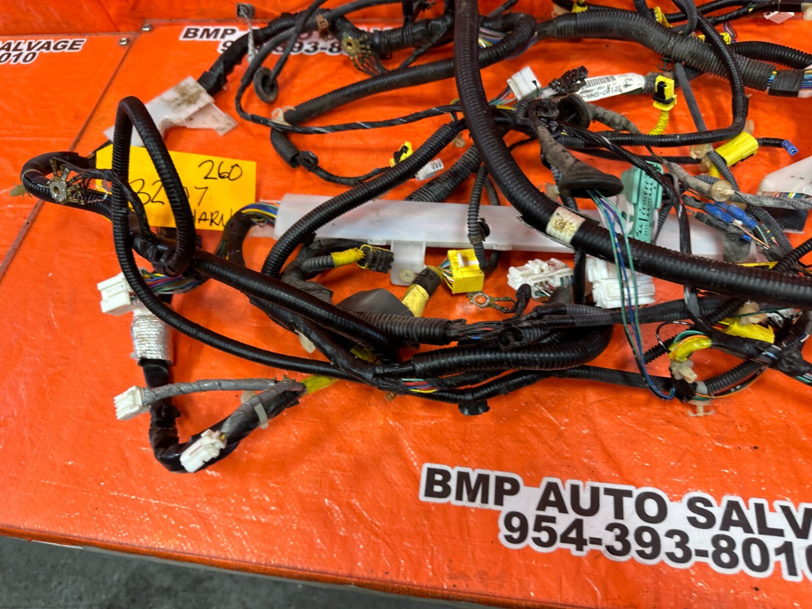 2008 08 HONDA CIVIC EX SEDAN   INTERIOR FLOOR WIRING HARNESS WIRE LOOM   OEM 26015