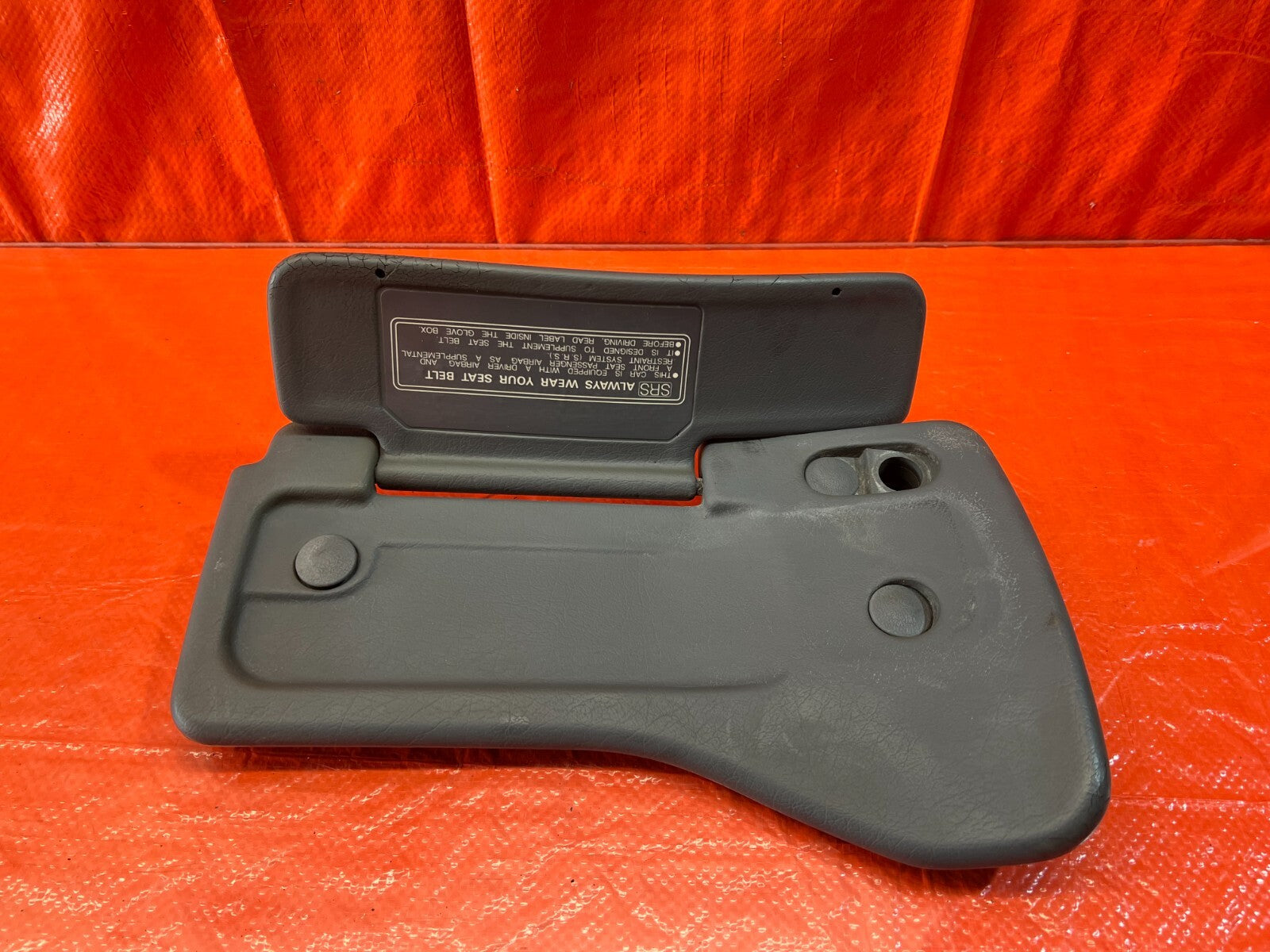 1994 94 HONDA DEL SOL   SUN VISOR   DRIVER LEFT SIDE   GRAY COLOR   OEM #1469