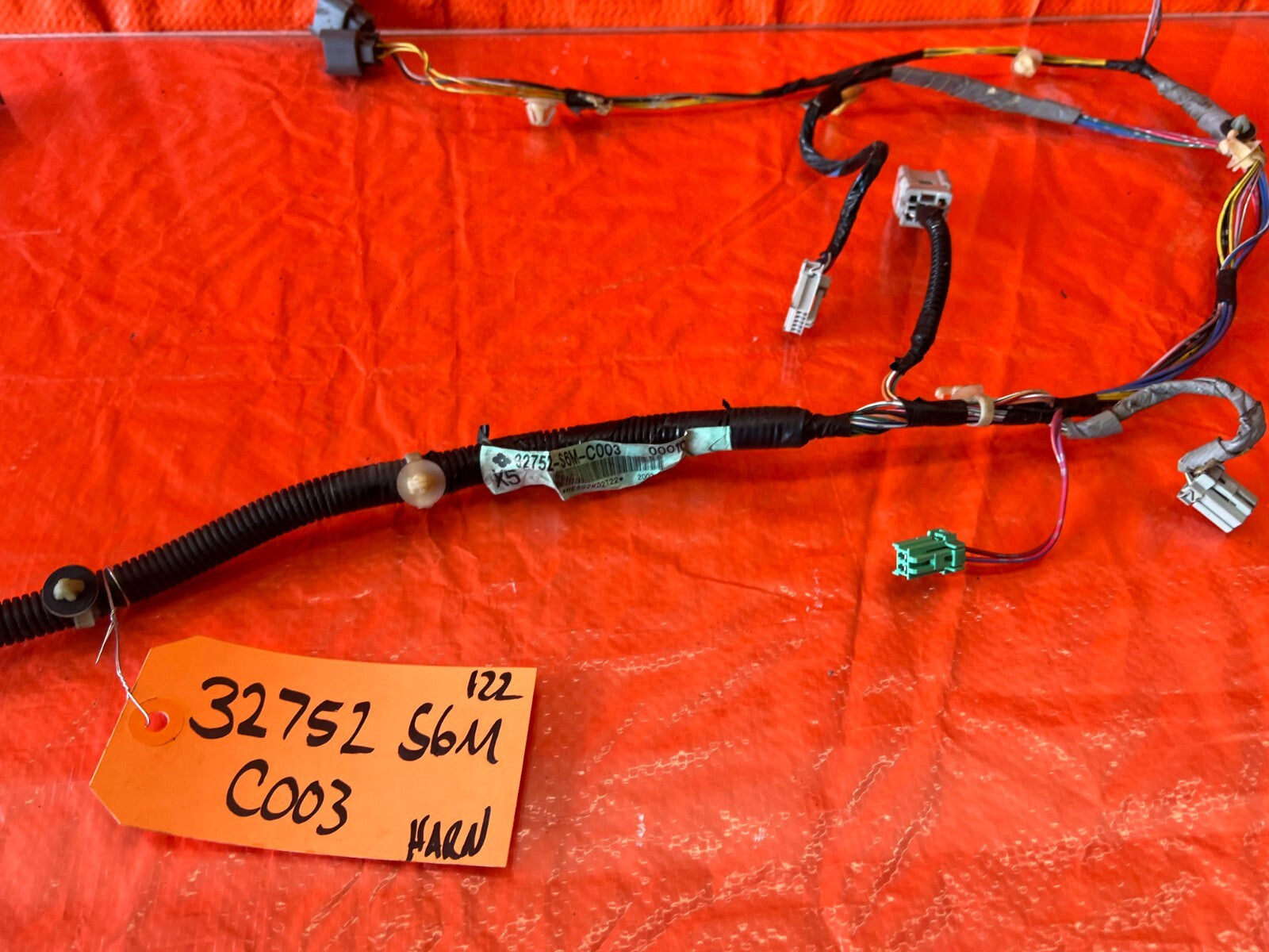 02 06 ACURA RSX   PASSENGER RIGHT FRONT DOOR WIRING HARNESS WIRE LOOM OEM #1226