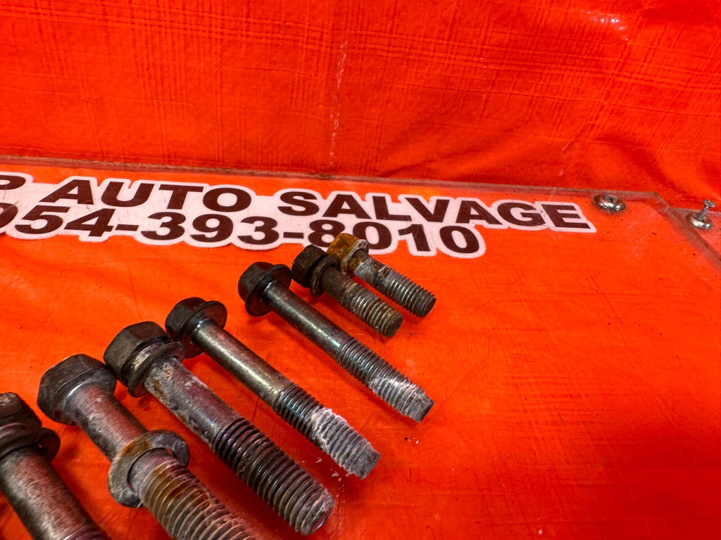 08 15 INFINITI G37 Q60 6 SPEED MANUAL TRANSMISSION BELL HOUSING BOLTS OEM #2454