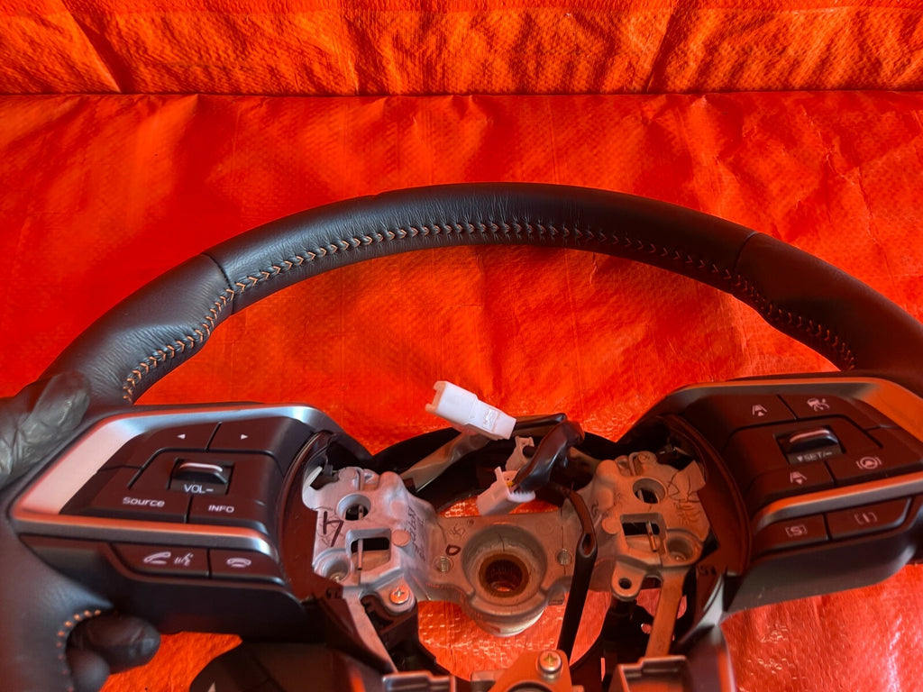 2021 SUBARU CROSSTREK STEERING WHEEL W/ ORANGE STITCHING   PREMIUM MODEL OEM #727