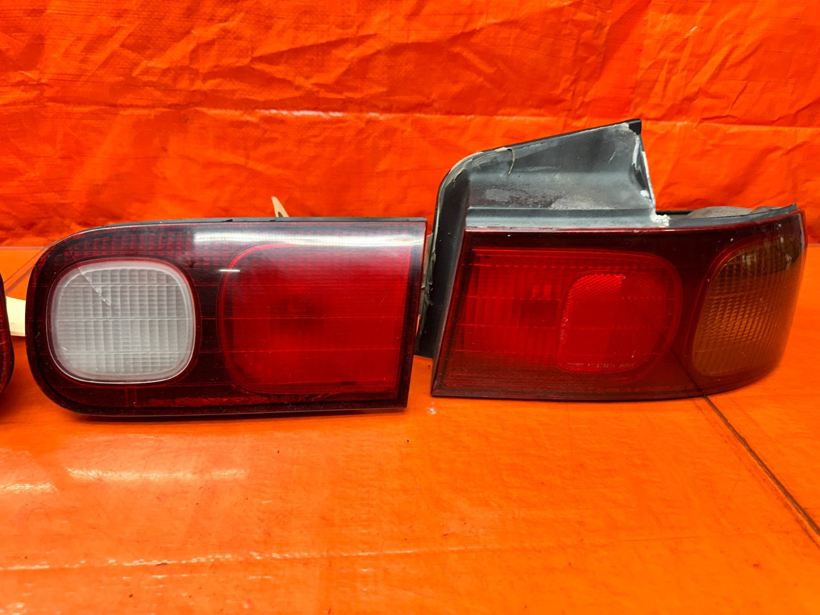 94-01 ACURA INTEGRA 4D SEDAN REAR TAIL LIGHT LAMPS SET ALL 4 OEM #3406