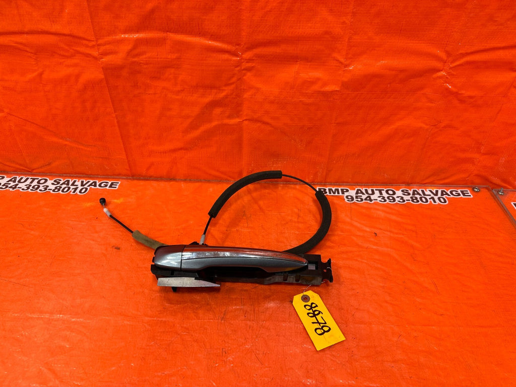 14 20 INFINITI Q50 DRIVER LEFT REAR EXTERIOR DOOR HANDLE W/ CAP & BASE OEM 87880