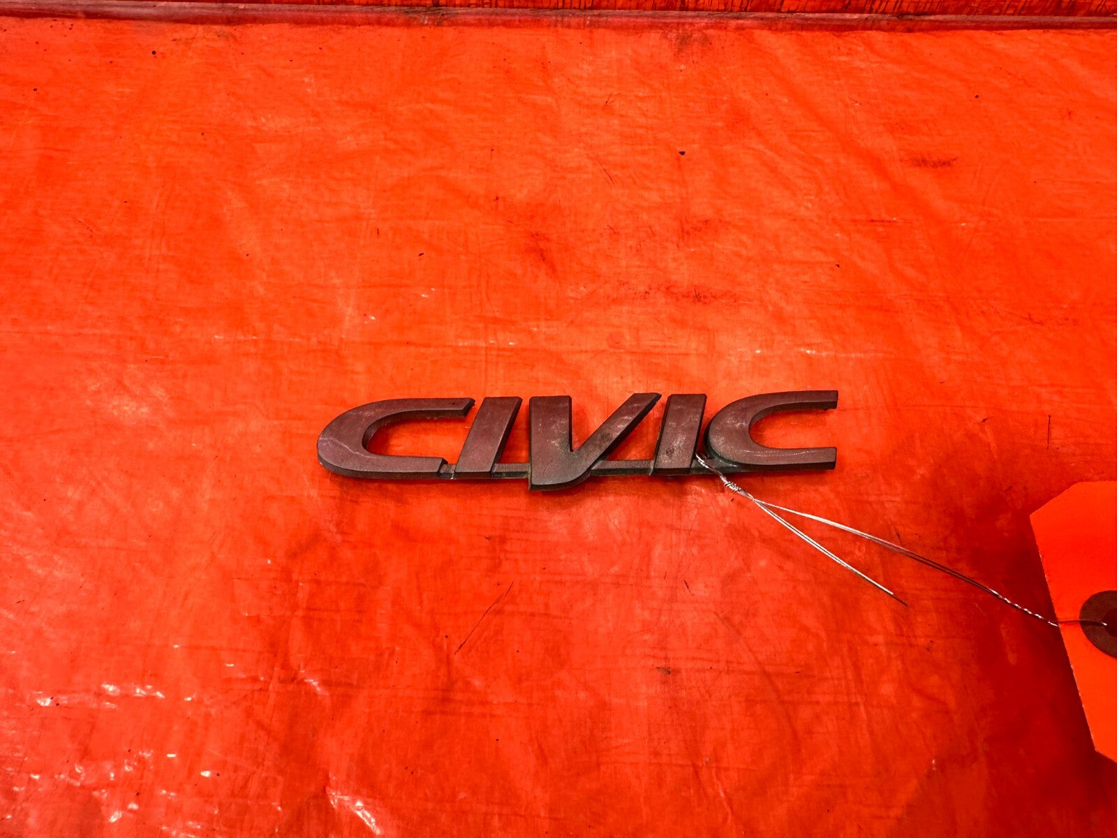 96 00 HONDA CIVIC   TRUNK BADGE EMBLEM INSIGNIA SET PACKAGE   OEM FACTORY #2851