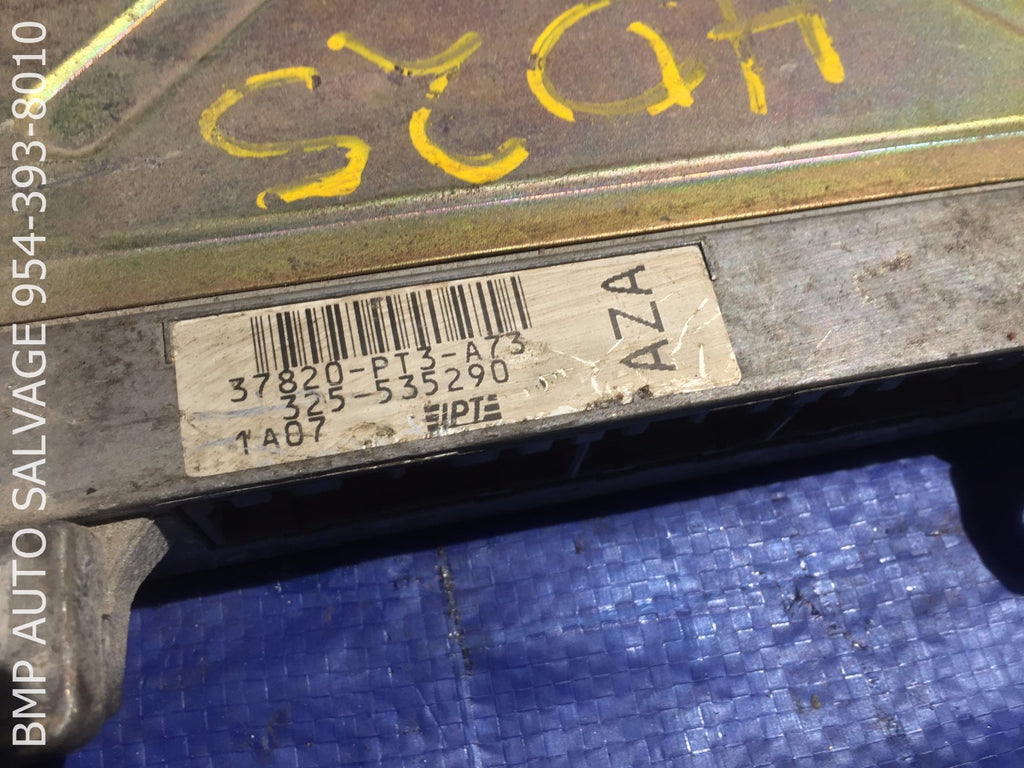 OEM 1991 HONDA ACCORD ECU # 37820 PT3 A73 ENGINE COMPUTER BRAIN ECM #1112 #G6Y81