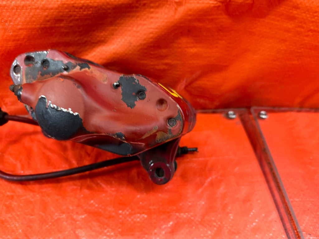 08 15 LANCER EVOLUTION X EVO 10   DRIVER LEFT REAR BREMBO BRAKE CALIPER OEM #2172