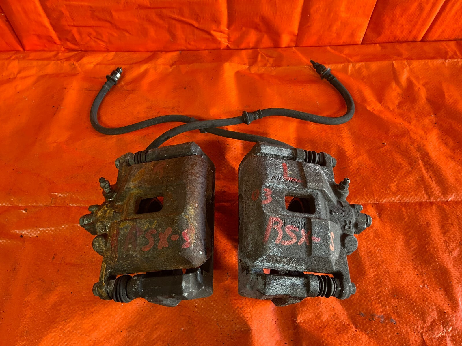 02 06 ACURA RSX TYPE S   FRONT BRAKE CALIPER SET CALIPERS LEFT AND RIGHT OEM #399