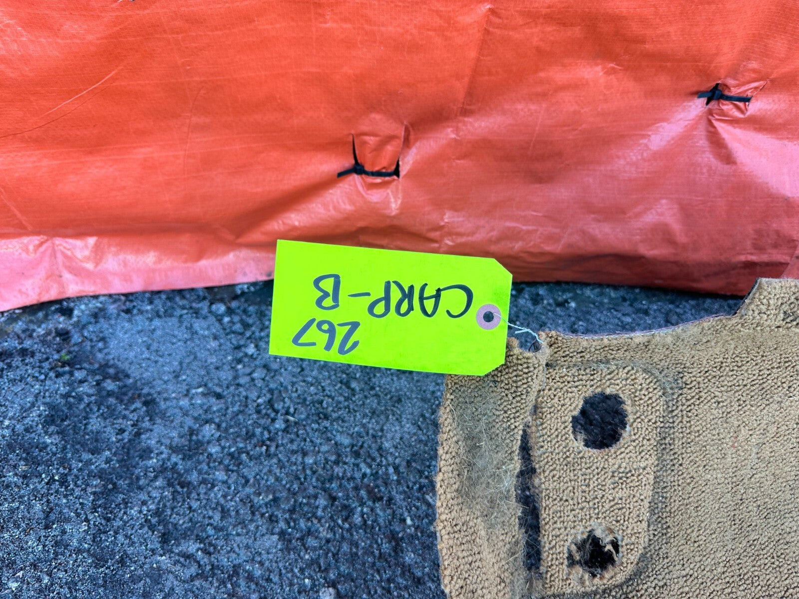 90 93 MAZDA MX 5 MIATA   INTERIOR FLOOR CARPET RUG MAT   BROWN TAN   OEM #26711