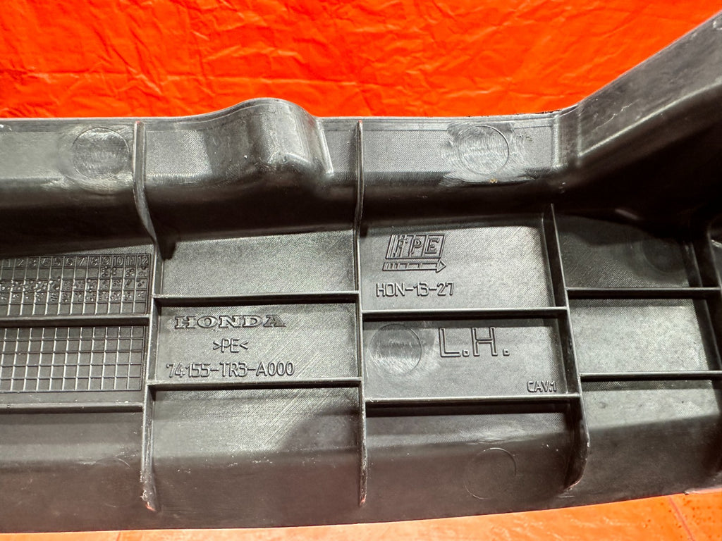 13 15 HONDA CIVIC SI 4D 2.4L FRONT LEFT DRIVER FENDER LINER 74155 TR3 A000 OEM #6