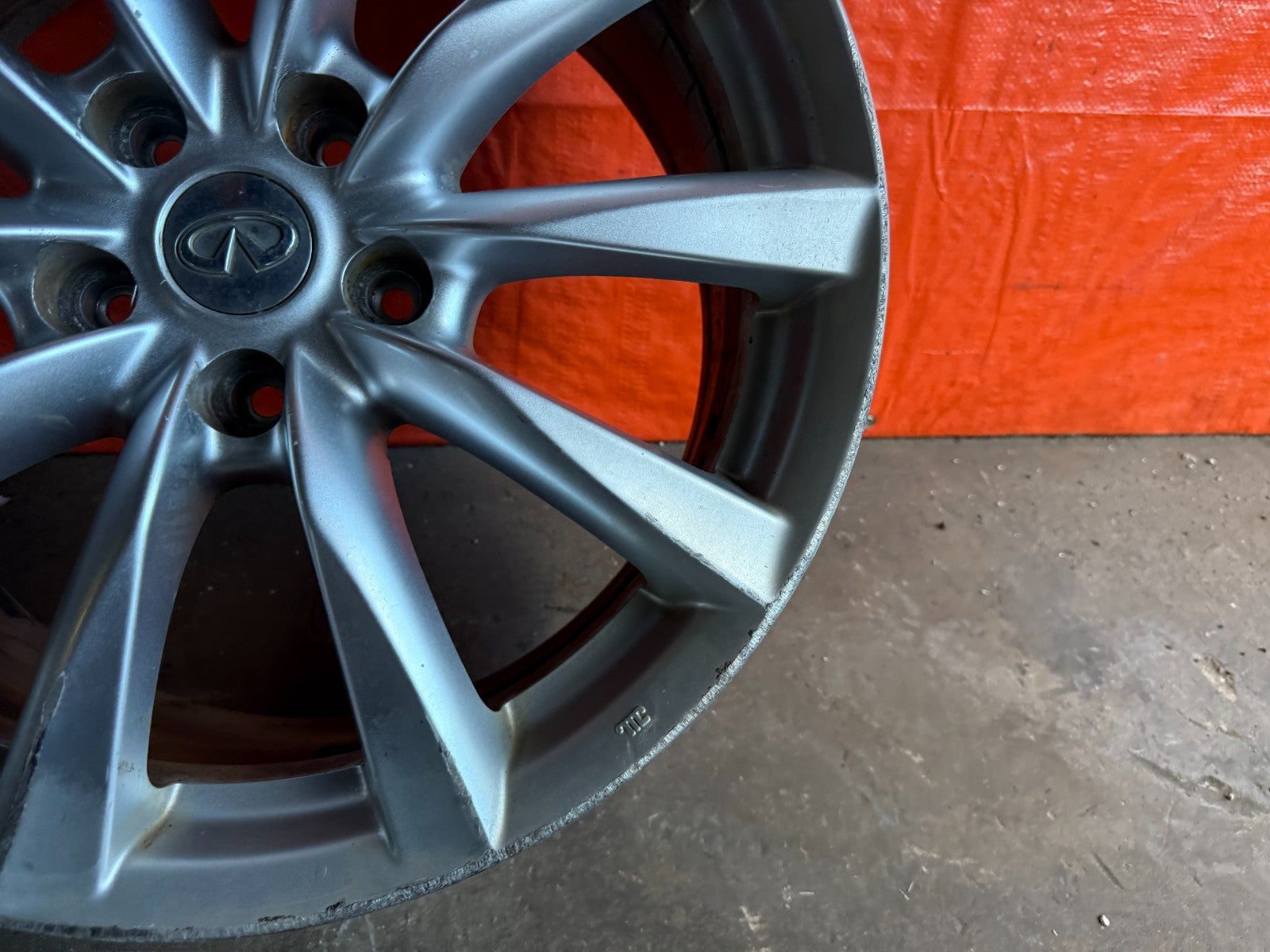 08 15 INFINITI G37 Q60   10 SPOKE   18 INCH   FRONT WHEEL RIM   OEM #310 22