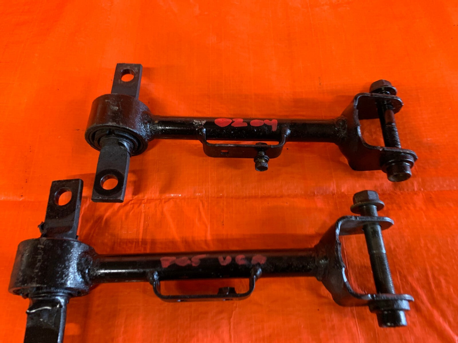 02   04 ACURA RSX TYPE S   REAR UPPER CONTROL ARM SET ARMS LEFT RIGHT   OEM5