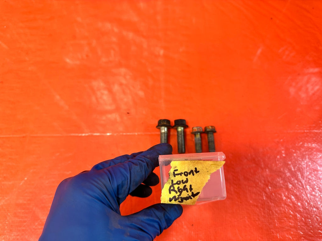 96 00 HONDA CIVIC   LOWER TORQUE MOUNT BRACKET BOLTS HARDWARE OEM 2870