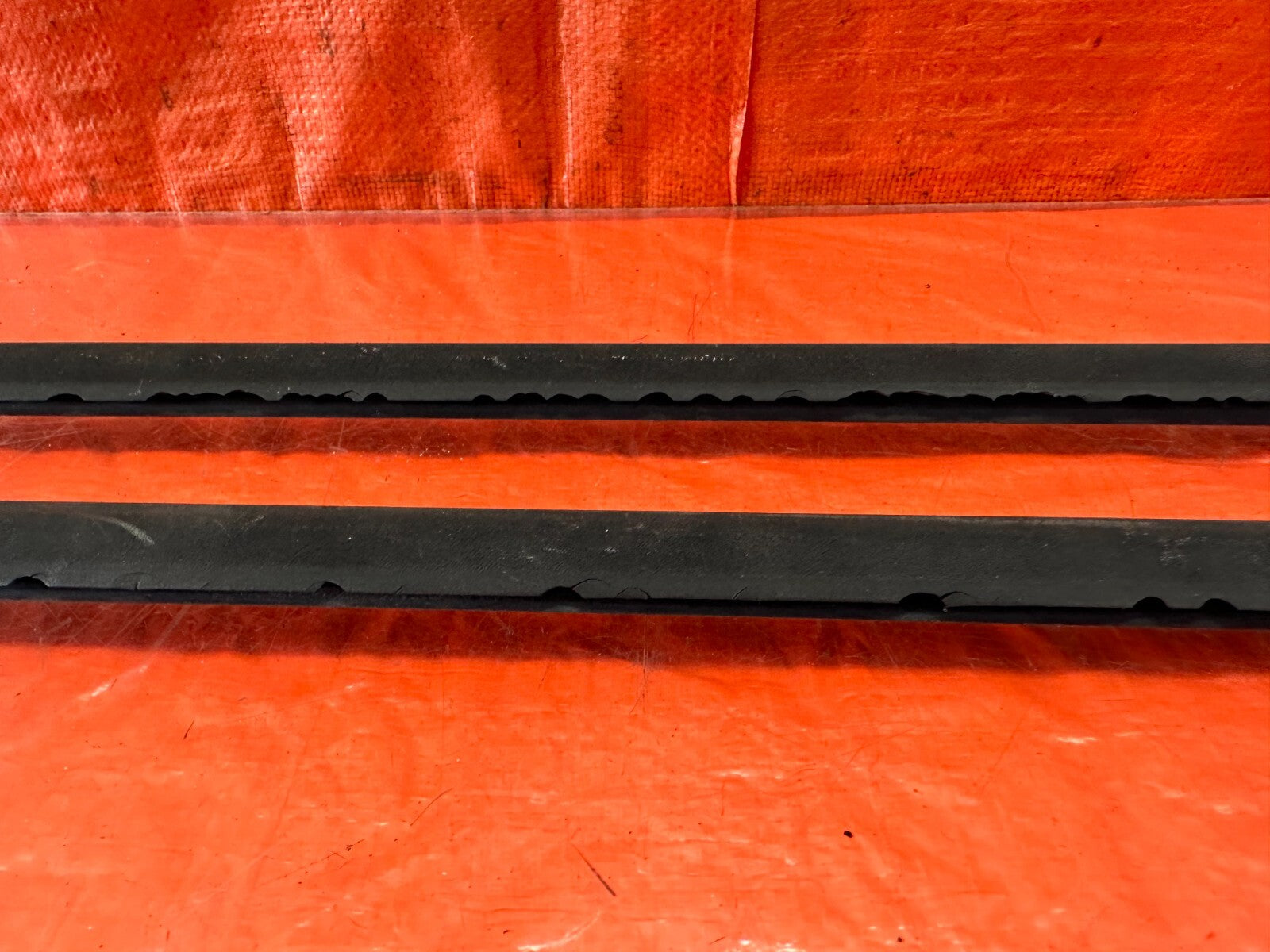 92 93 HONDA CIVIC COUPE HATCH EXTERIOR DOOR WINDOW GLASS TRIM SET LEFT RIGHT 2355