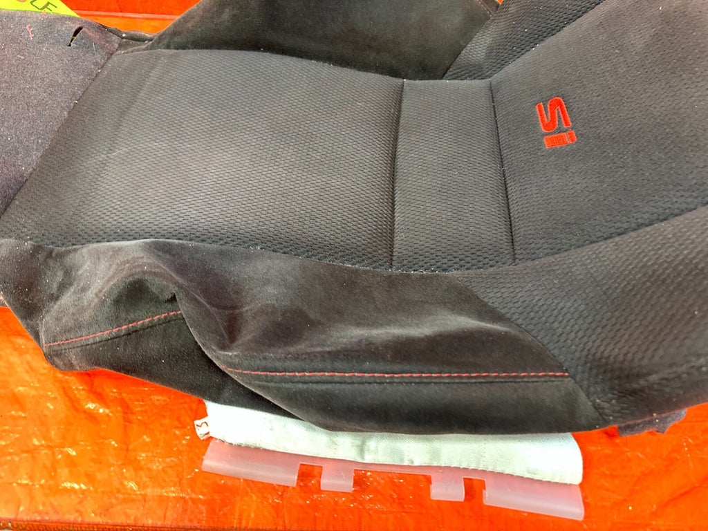 06 11 HONDA CIVIC SI DRIVER LEFT FRONT UPPER SEAT SKIN CLOTH FABRIC COVER OEM 826