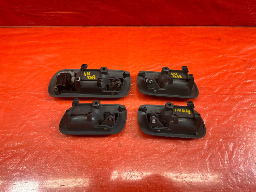 96 00 HONDA CIVIC SEDAN INTERIOR DOOR HANDLE SET LEFT RIGHT FRONT REAR GRAY OEM18