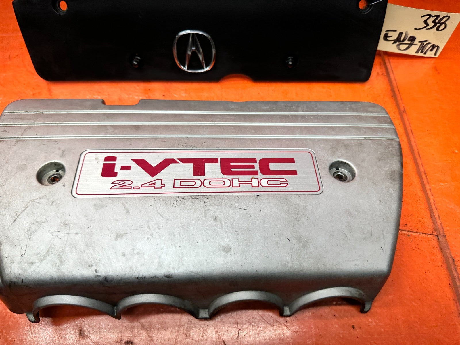 04-05 ACURA TSX 2.4L K24A2 INTAKE MANIFOLD COIL PACK COVER TRIM OEM #3387