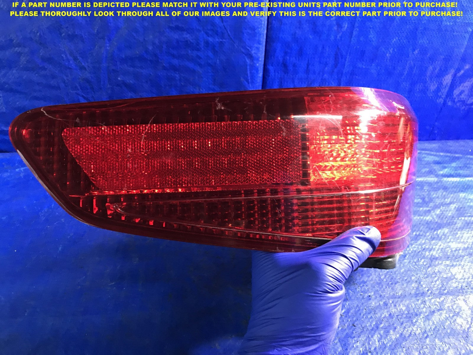 OEM 2003 2004 2005 HONDA ACCORD ALL RED SEDAN 4D DRIVER LEFT TAIL LIGHT L LH3