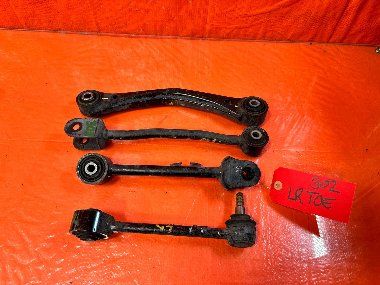 13 16 HYUNDAI GENESIS COUPE   LEFT REAR CONTROL ARMS UPPER LOWER ALL 4 OEM 30212