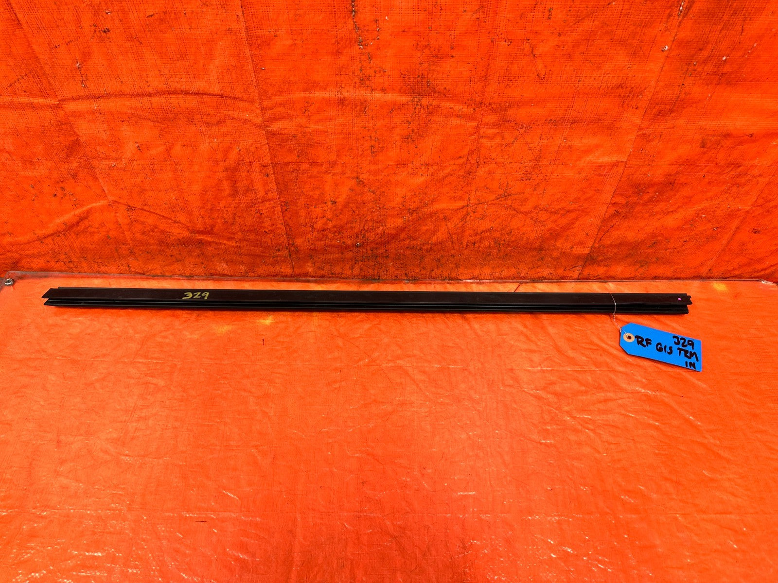 09 15 INFINITI G37 CONVERTIBLE   PASSENGER RIGHT INTERIOR WINDOW GLASS TRIM 3290