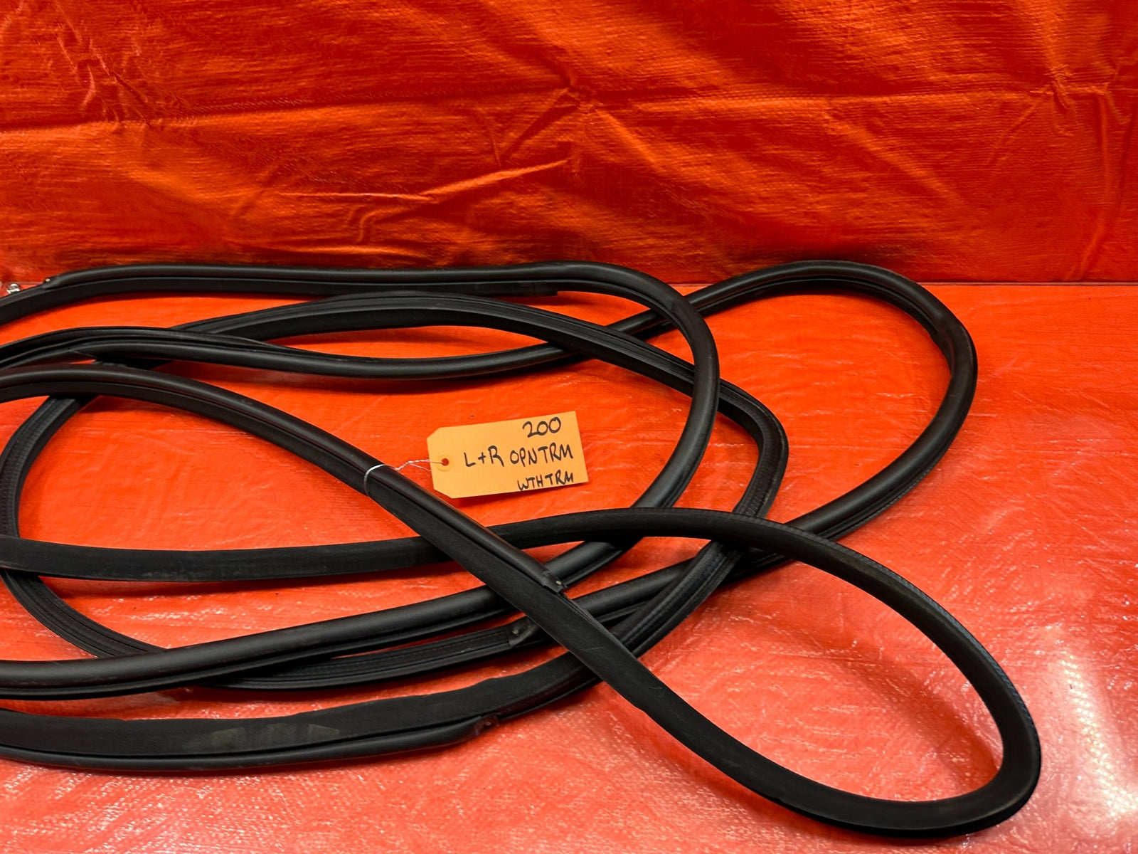 17 20 INFINITI Q60 CHASSIS TO DOOR OPEN TRIM WEATHER STRIP LEFT & RIGHT OEM #2005