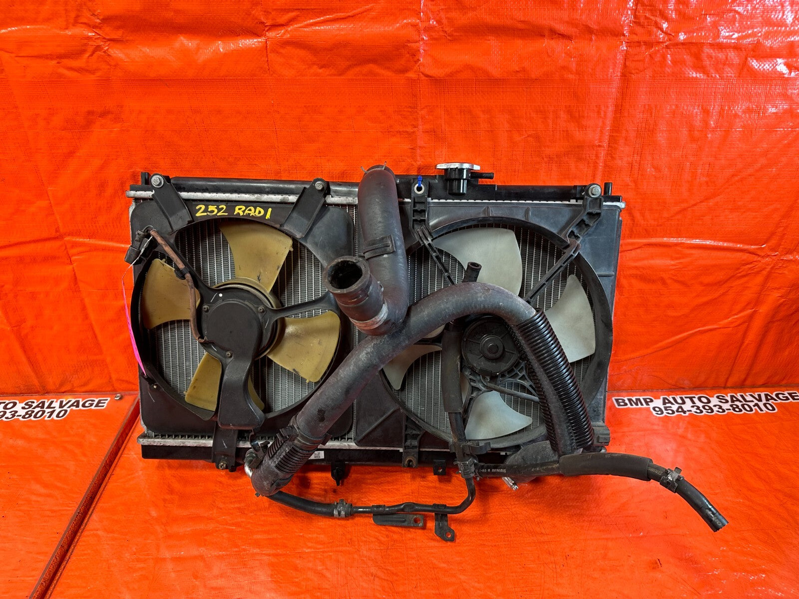 97 98 HONDA PRELUDE BASE   100% COMPLETE RADIATOR SET W/ FANS / HOSES / OEM 2520