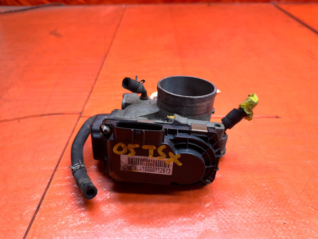 04-05 ACURA TSX 2.4L K24A2 ENGINE THROTTLE BODY VALVE ASSEMBLY SENSOR OEM #05 TS7