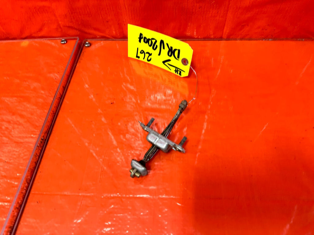 90 93 MAZDA MX 5 MIATA   PASSENGER RIGHT DOOR CHECKER HINGE ARM STOPPER OEM #2677