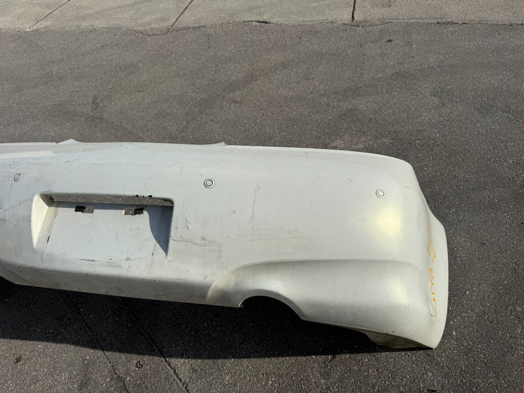 09 15 INFINITI G37 Q60 CONVERTIBLE REAR BUMPER COVER WITH SENSORS OEM #3296